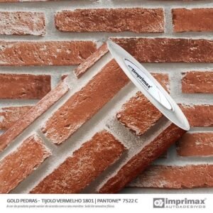 adesivo gold pedras tijolo vermelho w