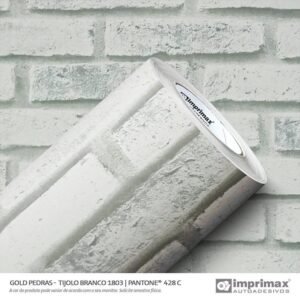 adesivo gold pedras tijolo branco w
