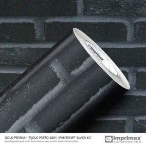 adesivo gold pedras tijolo preto w