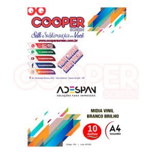 MIDIA VINIL BRANCO BRILHO