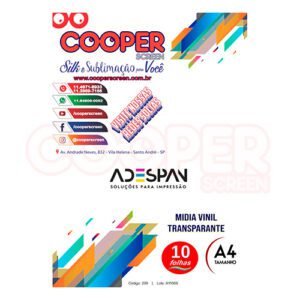 MIDIA VINIL TRANSPARENTE PARA SUBLIMACAO